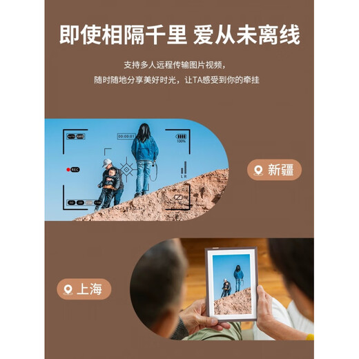 ARZOPA Álbum de fotos electrónico de 10,1 pulgadas HD Marco de fotos digital inteligente en la nube Pantalla táctil Marco de metal mejorado Pantalla táctil WiFi de 10,1 pulgadas Oro rosa