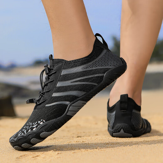 Outdoor Stream Tracing Schuhe Sommer Indoor-Fitness Anti-Rutsch weicher Sohle Schwimmschuhe Leichte atmungsaktive Innensportschuhe Schnellrocken-Schuhe A826 Beige 40