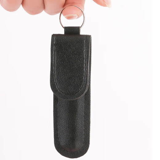 Ear pick six-piece set of ear picking tools stainless steel ear pick leather bag portable ear pick 6 piece set of ear pick black 6 pieces discounted version