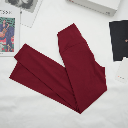 Nine-point yoga pants Align series Pilates women's high-waist fitness running sports outer trousers Albumin XS (2)8090Jin Jin equals 0.5 kg