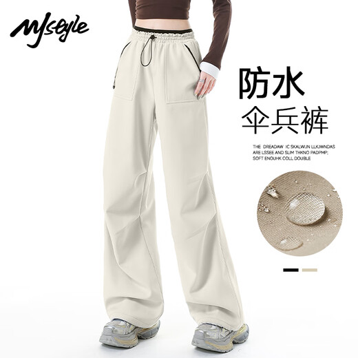 MJ STYLE three-proof paratrooper overalls women's 2025 winter plus velvet warm soft shell outdoor sports style wide-leg mountaineering pants