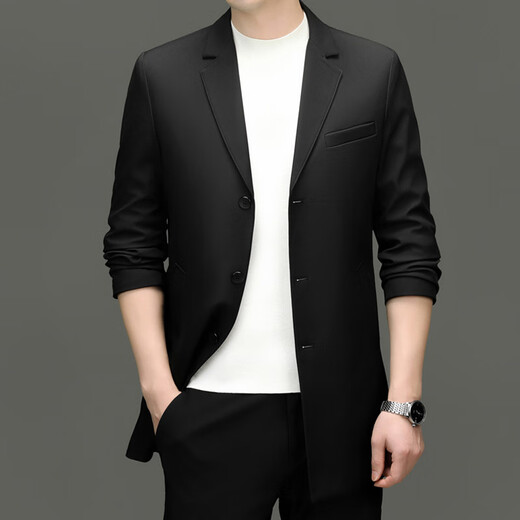 Мужская ветровка международного люксового бренда MAGIOPY, весенне-осенняя новая простая деловая мужская универсальная однотонная мужская куртка с воротником синего цвета M 170