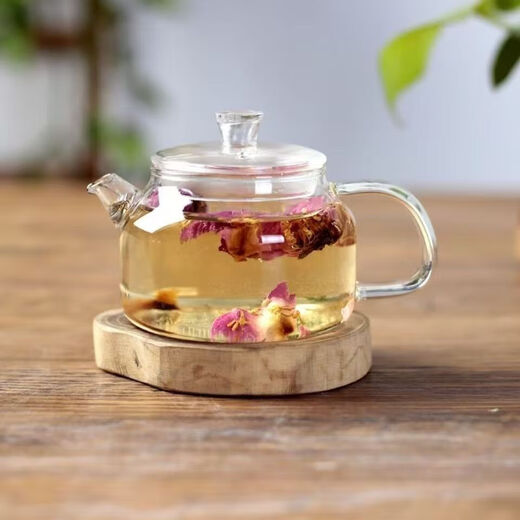 Transparent glass teapot handmade single pot small mini Kung Fu tea set small teapot high temperature resistant