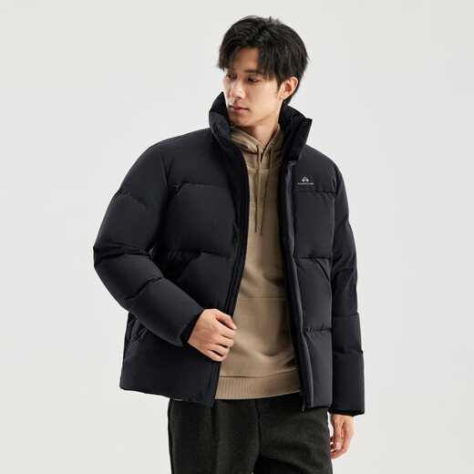 拓路者冰川加厚面包服男士冬季保暖可拆卸羽绒外套短款连帽防风上衣