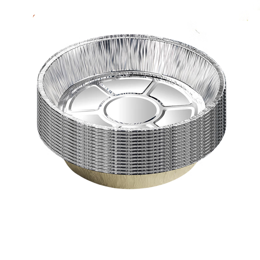 Air fryer tinfoil plate round plate no wash pot no need to wash dishes oil-proof and high temperature resistant good news for lazy people thickened and not easy to break 8-inch medium plate round tinfoil plate thickened and heat-resistant 55 pieces