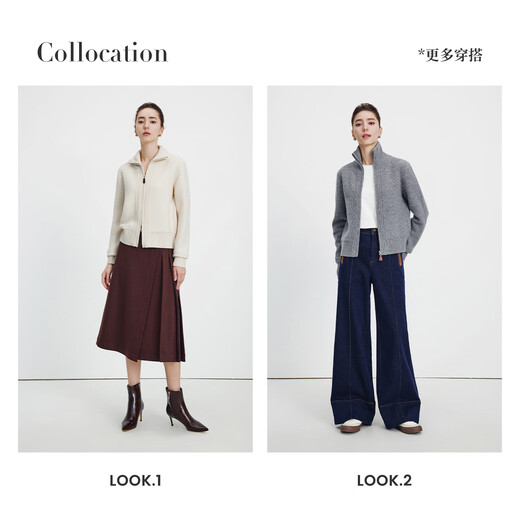 Navigare Italian dinghy 25 autumn and winter women's wool sweater full wool cardigan casual sweater jacket 2334095508