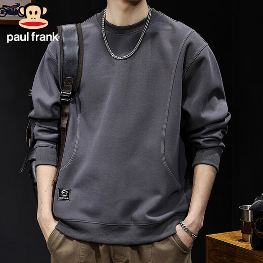 Big mouth monkey (paul frank) sweatshirt men's spring and autumn heavy fashion brand jacket men's loose round neck bottoming shirt top clothes