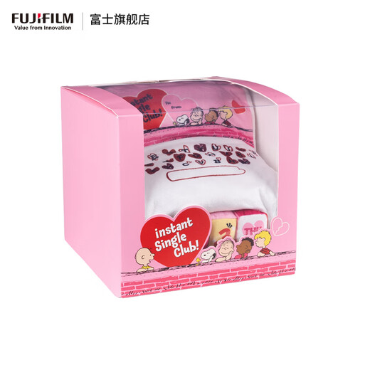 FUJIFILM instax Peanuts 75th Anniversary Series Full of Love Single Romance Love Photo Paper Gift Box Single Romantic Photo Paper Gift Box + White Border Double Pack 10 Lace + 20 White Border