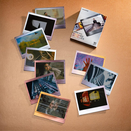 Fuji (FUJIFILM) instax instant mini photo paper/wide photo paper/square photo paper Wide wide gilt photo paper-10 sheets