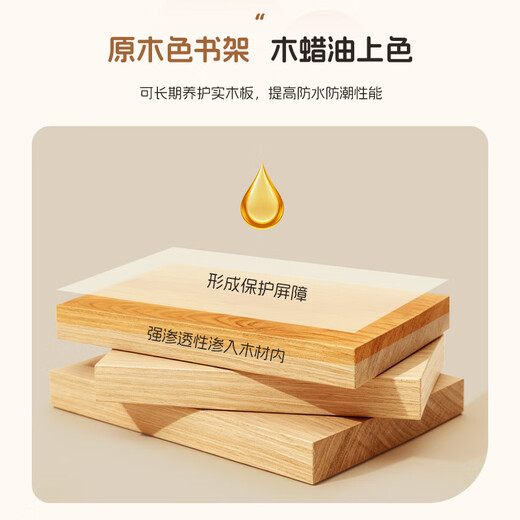 LUOSEN pure solid wood rotating bookshelf floor-standing storage rack modern simple storage rack 360 degree simple storage rack 5-layer walnut