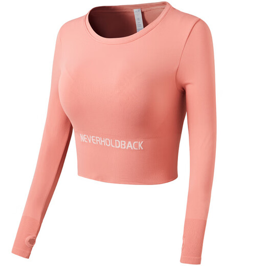 Jincheng all-in-one chest pad yoga wear for women autumn short running sports top training Pilates fitness wear long sleeve black fixed chest pad GF362 M 95-110Jin Jin equals 0.5 kg