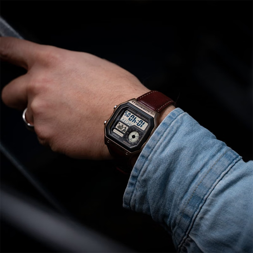 CASIO watch men's retro small square waterproof sports student men's and women's electronic watch Valentine's Day AE-1200WHL-5A