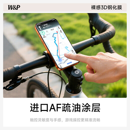 W&P 3D curved edge丨Full screen coverage Suitable for iPhone17 tempered film anti-peeping Apple 17 mobile phone film dust-proof, anti-fall, anti-peeping, anti-fingerprint dust-free warehouse second sticker wp