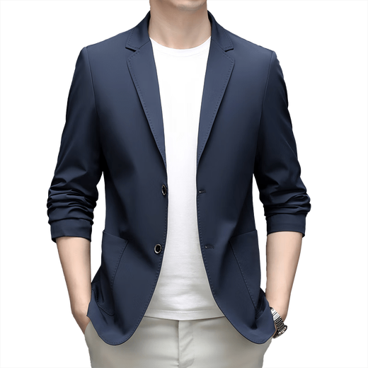 LILANZ 2025 Men's Casual Suit Autumn New Slim Single Suit Jacket Men's Fashion Korean Thin Suit Gray 22301 M 170
