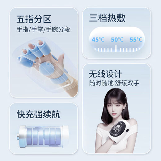 Osto hand massager for finger and palm acupoints, wrist meridian and joint numbing physiotherapy, hot compress and dredging massager. Hand massager for finger and palm acupoints, wrist meridian and joint anesthesia, physiotherapy and hot compress and dredging massage.