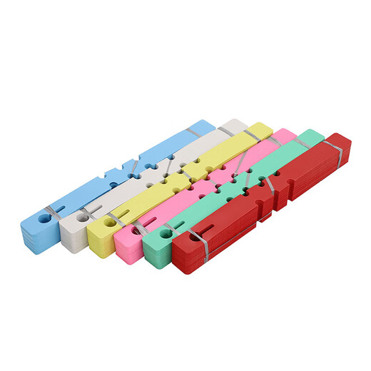 PVC ring label sapling succulent label flower gardening label plant label buckle sign gardening supplies yellow 1000 sheets