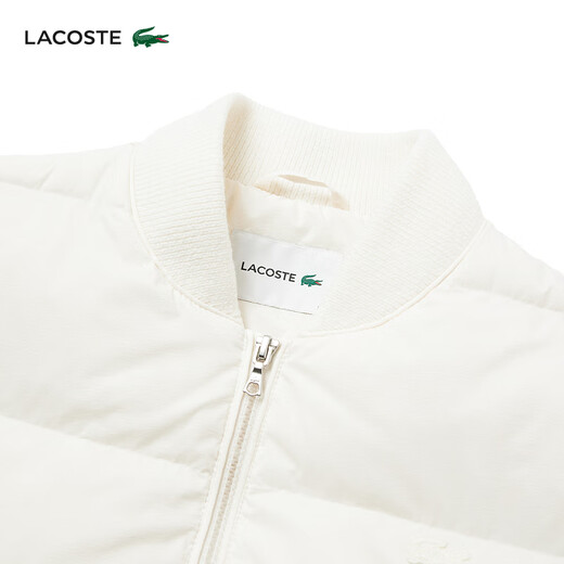 LACOSTE French crocodile women's 25 autumn new solid color zipper goose down jacket | BF2502 70V/off-white M 38
