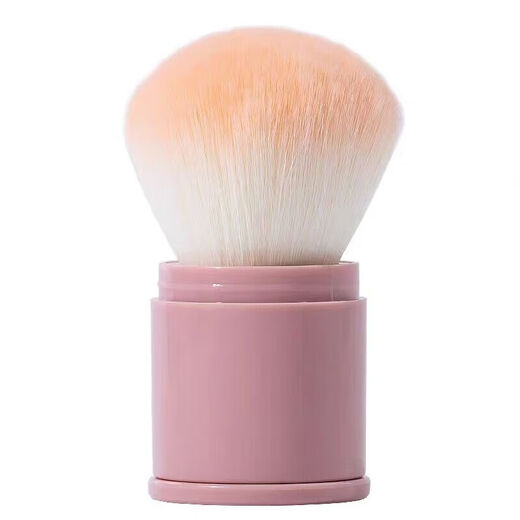 OTHERS Easy-to-use large portable powder brush Telescopic blush brush Powder powder cake setting short handle portable 0 stickers man-made fiber