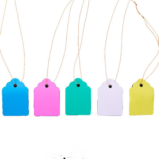 Plastic experimental small tag green plant flower label waterproof tag gardening seedling tag orchid plant 3*4.5 white 100 sheets