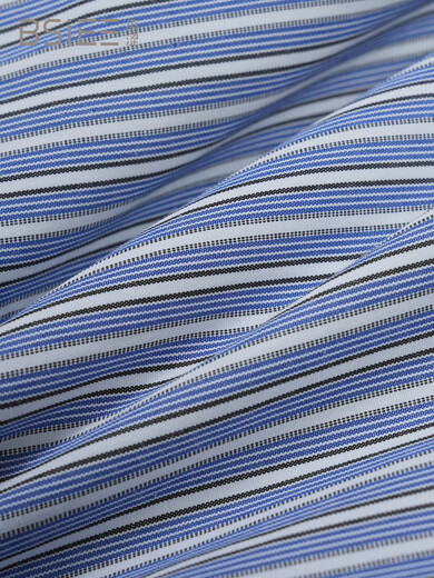 BSIEEBSiEE 2025 winter new classic striped casual pocket design lapel long-sleeved shirt Navy M