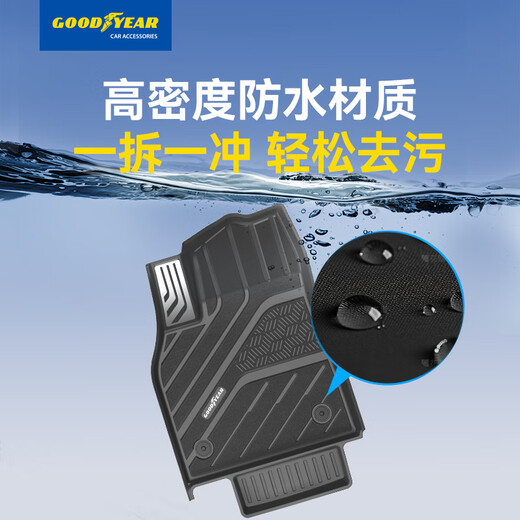 Goodyear tpe car floor mats are suitable for Tesla's new Model Y replacement accessories TPE floor mats Dainis 12-piece set