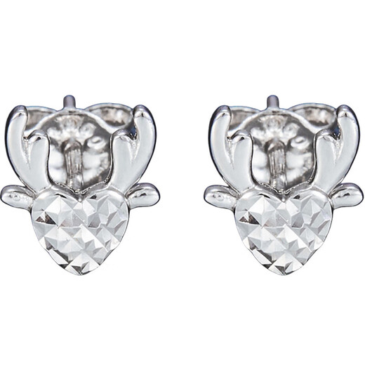 Lao Fengxiang platinum earrings Yilu You You earrings as a gift for your girlfriend as a gift platinum jewelry platinum about 1.40g