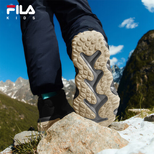FILA Children's Shoes Cotton Boots 2025 Winter Men's and Women's Sports Warm Cotton Shoes for Middle and Large Children