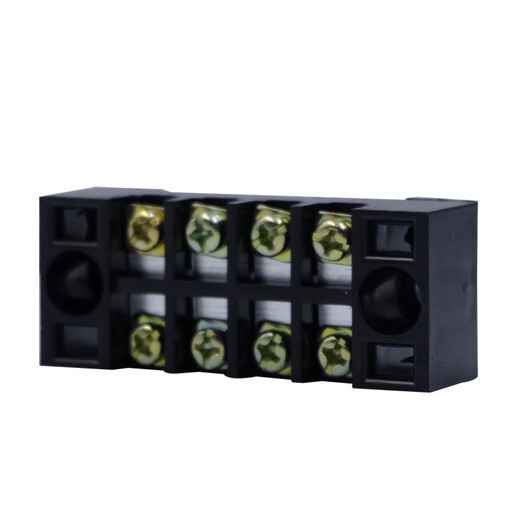 Bloc de borne LBAJI TB-15 Type à bornes fixe 15A Boîte de câblage en cuivre TB-1504L 15A 4 positions