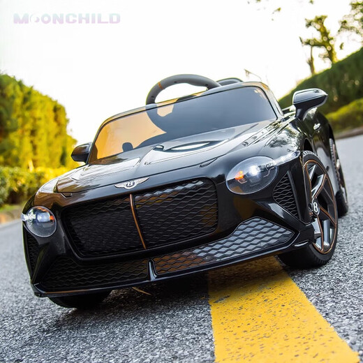 MOONCHILD Bentley children's electric car four-wheel drive baby car can seat men, women and children with remote control as a birthday gift for boys 108cm exclusive version red