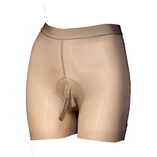 Qiaobolai Men's Sexy Special Underwear Men's Thong Transparent Ice Silk Thin Belt Pants Men's Hollow One Thread Men's One-size-fits-all Storage Set Opening 150Jin Jin is equal to 0.5kg Skin Color