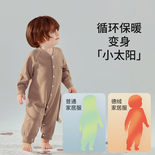 Childhood love, DeRong baby clothes, spring and autumn clothing, newborn onesies, male and female babies, autumn and winter base thermal underwear