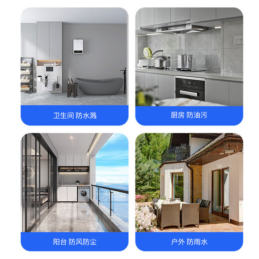 International electrician punch-free oblique five-hole socket waterproof box 86 type heightening and enlarged protective cover bathroom bathroom paste splash-proof box transparent misaligned 5-hole socket waterproof box suitable for leakage protection large plugs