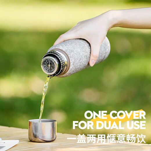 IMOGY pure titanium thermos cup for men and women holiday gift large capacity high-end appearance gift tea water separation tea cup