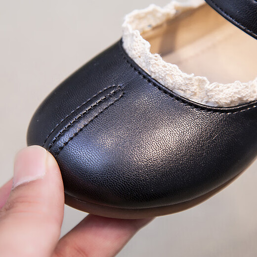 OLOEY Girls Princess Shoes 3-6 Years Old Spring and Autumn Children Mary Jane Shoes with Skirt Non-Slip Soft Sole Fashion Dress Small Leather Shoes Beige 2025 New Style Versatile Western Style Baby Women's Shoes Long-wearing Will Not Tire Your Feet Size 28 Inner Length 17.7cm (Recommended Foot Length + 1 to Choose Inner Length)