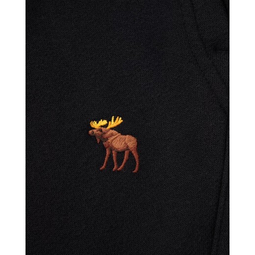 Abercrombie & Fitch Elk Pattern Men's 25 Fall/Winter Classic Warm Fleece Trousers Trousers 134-5043 Black S (175/76A)