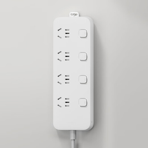 Xiaomi Power Strip 4-Position 4-Control Power Strip Terminal Board Socket Power Strip 1.8M Long/3M Long Double Specifications Independent Control 4-Position 4-Control For Living Room, Bedroom, Dormitory Xiaomi Power Strip (4-Position 4-Control) 1.8 Meter