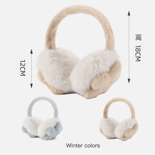 Memaru cute winter plush warm earmuffs for women in winter cycling anti-cold earmuffs antifreeze earbags ear protectors ear warmers