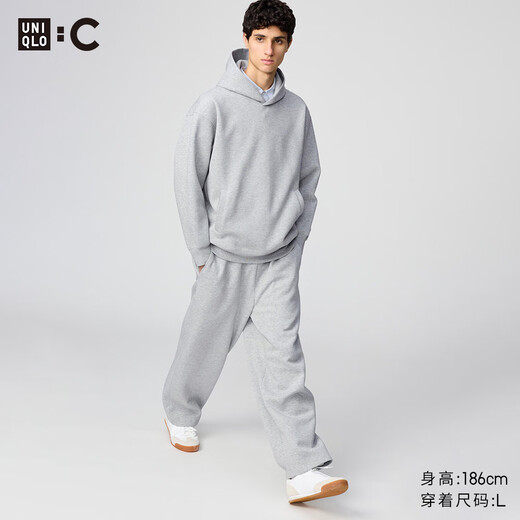 UNIQLO cooperation men's and women's loose sports pants casual pants regular style 479854 479854/03 Gray L