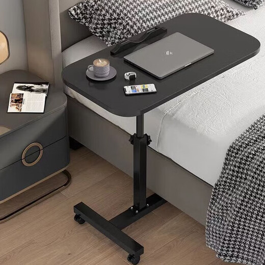 HALODN Lift Computer Desk Movable Bedside Table Desk Bedside Study Table Lazy Desk Simple Folding Small Table White Frame Whiteboard 30*50 No Barrels Height 59-89 Tilt Folding (Beijing Sufa 98% Arrival Next Day)