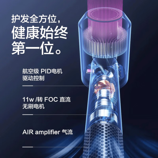 Xu Lin National 3C certification丨4.5 billion negative ion hair care German leafless high-speed hair dryer household silent high-power non-damaging constant temperature hair dryer quick-drying Huaqiangbei Rose Red-Five Air Nozzles丨4.5 billion hydrating negative ion constant temperature hair care 2025 new style丨Top version 1 1 version 1.8 meter long gift box