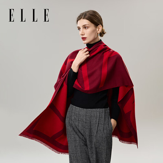 Elle [подарочная коробка] Шаль для женского офиса теплый и модный универсальный шарф и шарф Новые зимние подарки День учителя