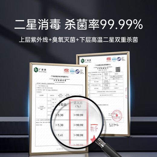 Rongsheng Disinfection Cabinet Household Embedded Kitchen Tableware Disinfection Cupboard High Temperature Drying and Disinfection 100L National Subsidy RX02E(S)