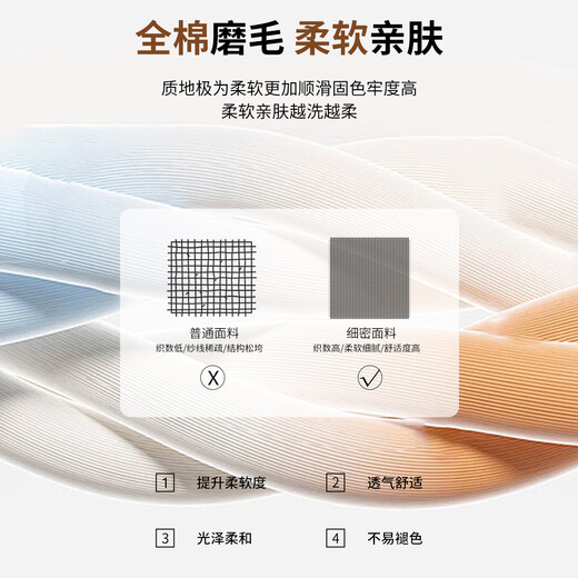 Shanshan (FIRS) brushed warm long-sleeved shirt men's autumn and winter pure cotton skin-friendly soft casual shirt clear water blue 42