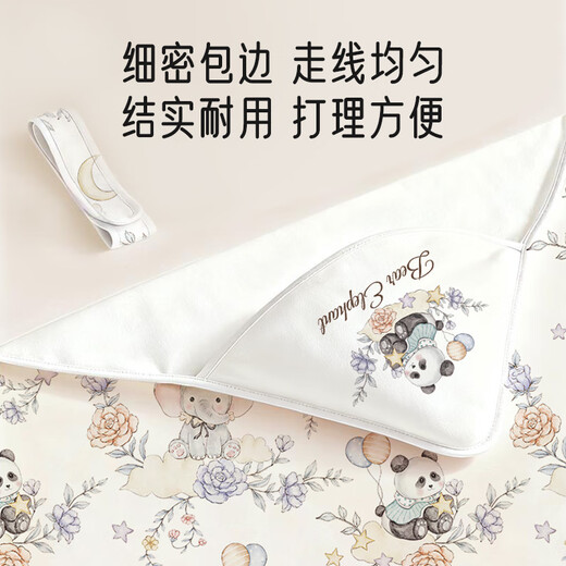 Aibaoxi baby quilt autumn and winter newborn quilted quilt swaddle towel anti-jump sleeping bag blanket Ye Mengyou painted S854