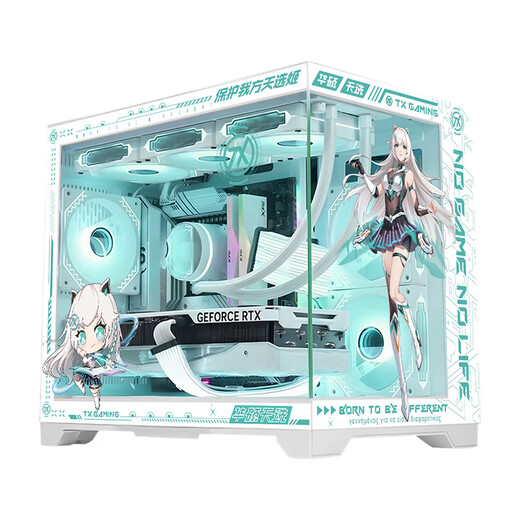 ASUS Tianxuan RTX5070/5060Ti/5060 graphics card 14600KF/265KF assembled computer 3D game console DIY desktop complete machine Tianxuanji customized white sea view room i5 14600KF+ASUS RTX5060 configuration one