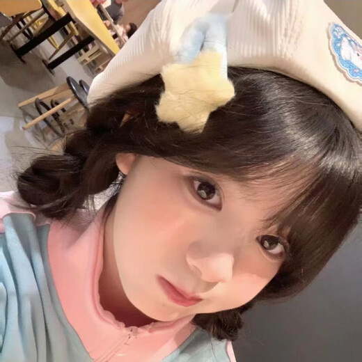 Back-tilt beret for women with big head circumference, autumn and winter fashionable octagonal hat, versatile and showy, Korean style cute sweet girl hat, beige bunny, free hairpin of the same style, one size fits all, recommended 56-58cm