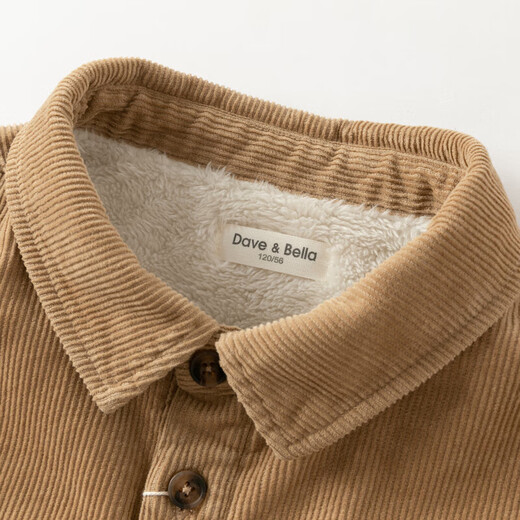 David Bella boys' velvet shirt children's corduroy shirt autumn and winter large children's style top