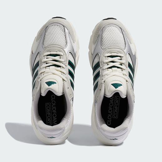 
Adidas casual shoes men's shoes 2025 autumn new sports shoes Crazychaos dad shoes shock-absorbing running shoes FX9105 JS4839 bright white/forest green 40