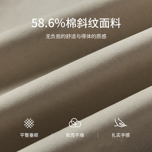 Xiangying Bain Style Khaki Windbreaker pour les femmes 2025 AUTOMNE NOUVEAU BRITAINE SPLICE SPLICE MIDE LONGE LANGE VETULE CONSUDANTE KHAKI S 155 / 80A / 85-95JIN [Jin est égal à 0,5 kg]