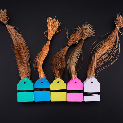 Plastic experimental small tag green plant flower label waterproof tag gardening seedling tag orchid plant 3*4.5 white 100 sheets